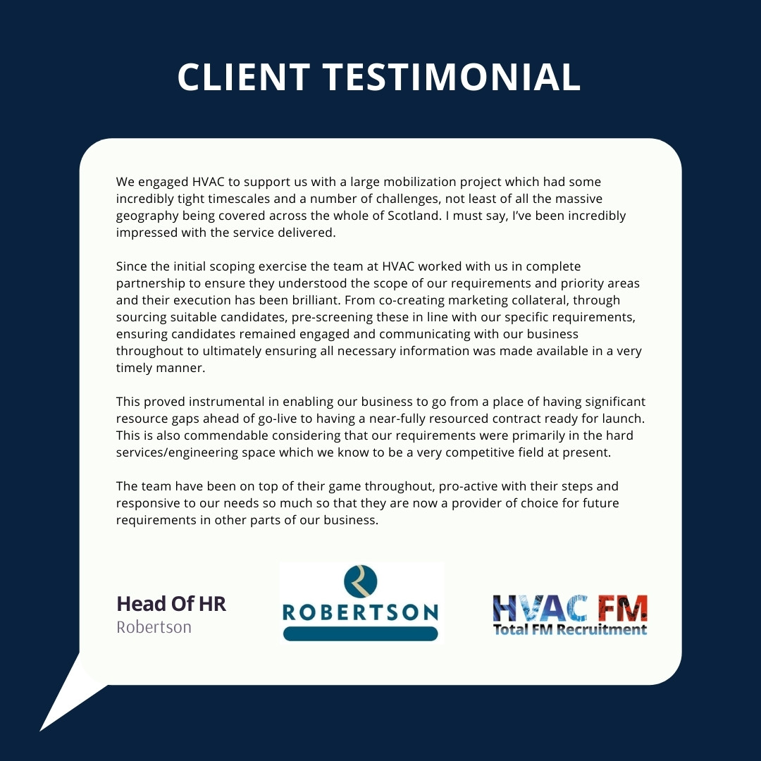 Robertson FM give a glowing testimonial