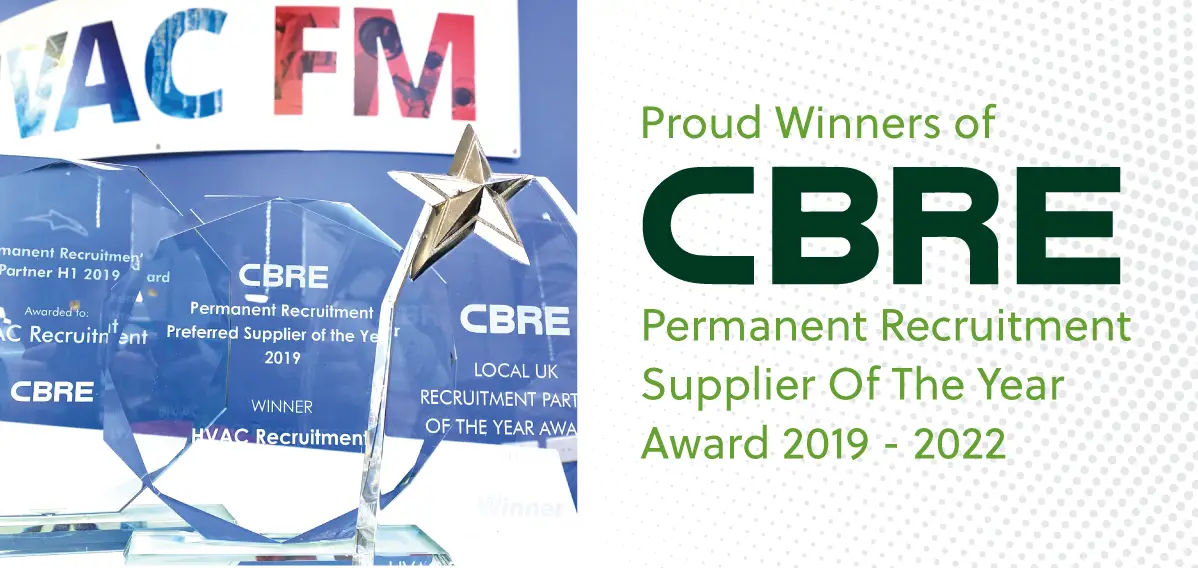 CBRE Permanent Recruitment Supplier of the Year Trophies